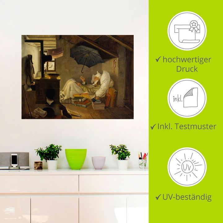Produktbild Artland Der arme Poet. 1839 T7XF (60 x 45 cm)
