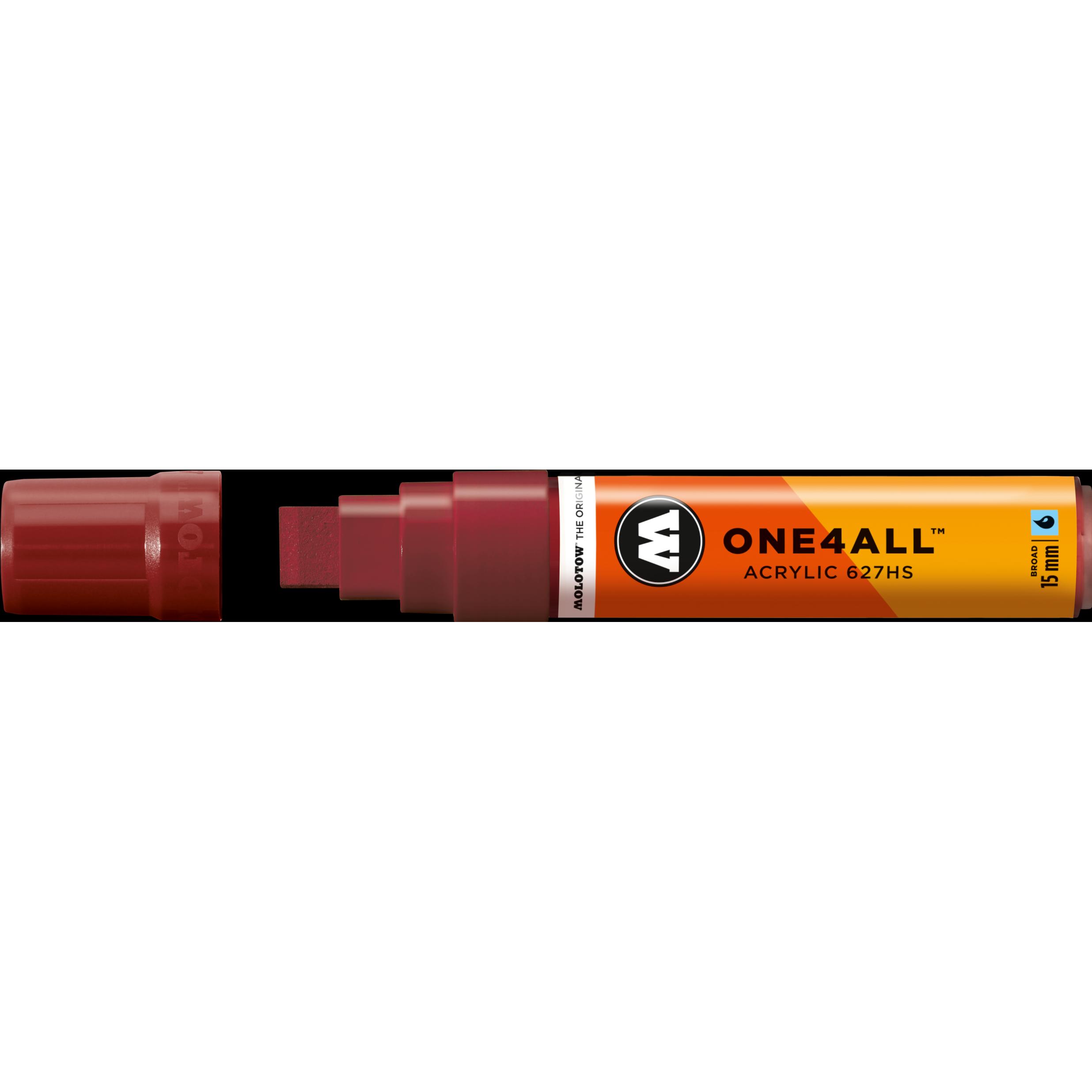 Molotow, Marker, Filzstift One4all 627HS burgundy 086, 15mm (Burgundrot, 15 mm, 1 x)