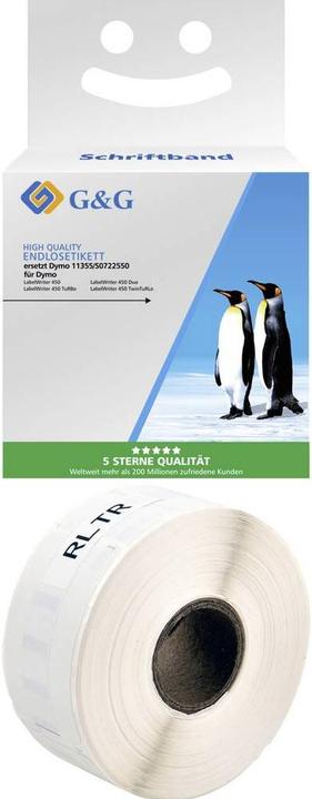 Productafbeelding G&G Etiketten 19 x 51 mm 1 st. BM-D-G-11355 Adresetiketten