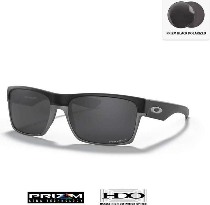 Produktbild Oakley TwoFace Sonnenbrille - Schwarz polarisierte Prizm Gläser - Schwarzes Gestell