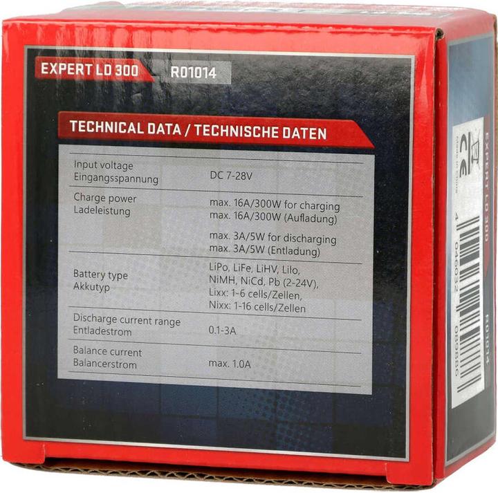 Produktbild Robitronic Ladegerät DC Expert LD 300 LiPo 1-6s 16A 300W