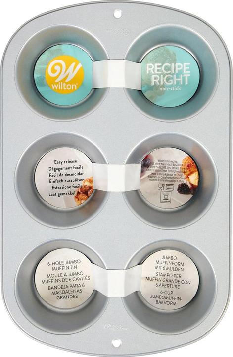 Produktbild Wilton Recipe Right® 6-Tassen-Jumbo-Muffinform (6.50 cm)