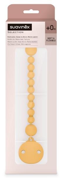 Actual product image Suavinex Silicone dummy chain mustard