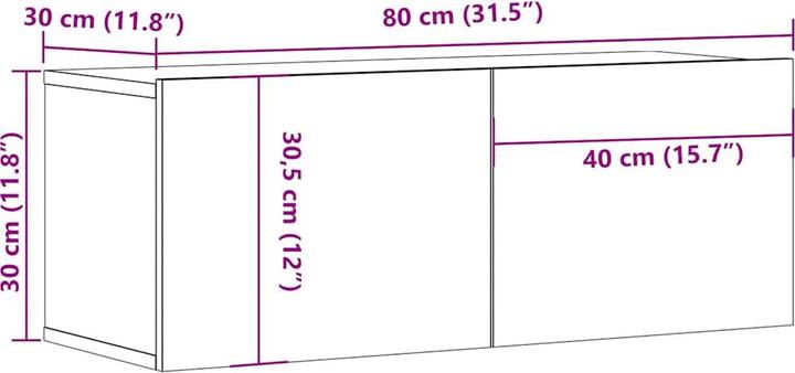 Image du produit VidaXL Jericho (80 x 30 x 30 cm)