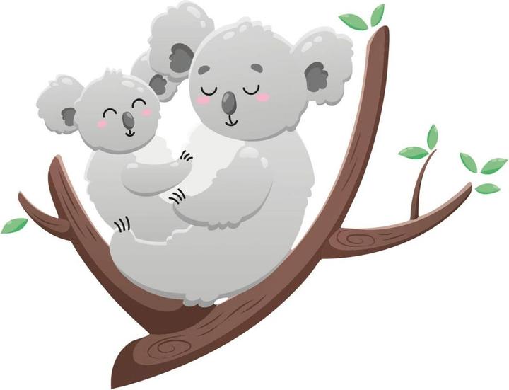 Actual product image Trenddeko Koala mother love (130 x 100 cm)