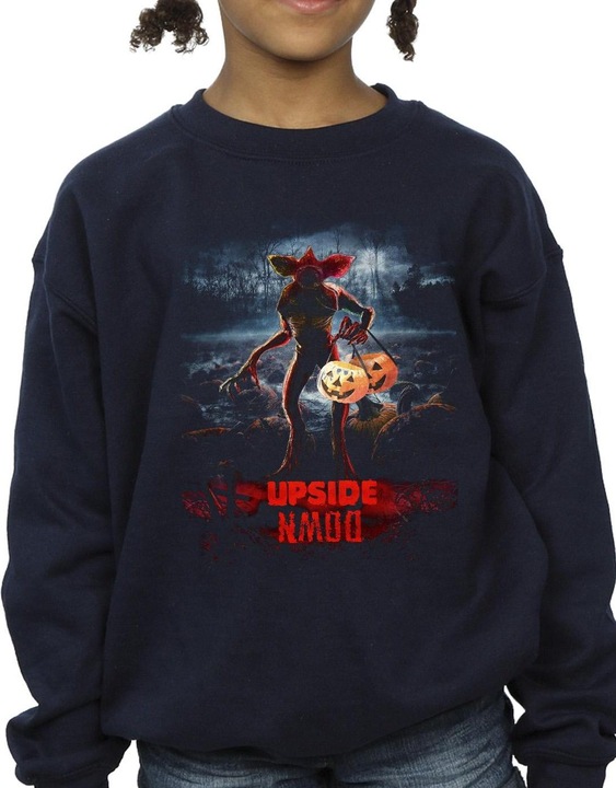 Immagine prodotto Netflix Stranger Things Pumpkin Upside Down Felpa Ragazze (152, 158)