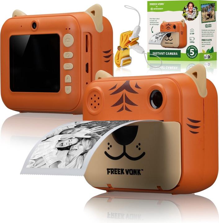 Freek Vonk x Bresser Instant camera voor kinderen - Selfies maken met Freek Vonk of met dieren - Instant camera voor