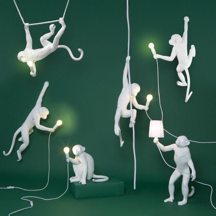 Produktbild Seletti Monkey Lamp White Led Leuchte (120 lm, E14)