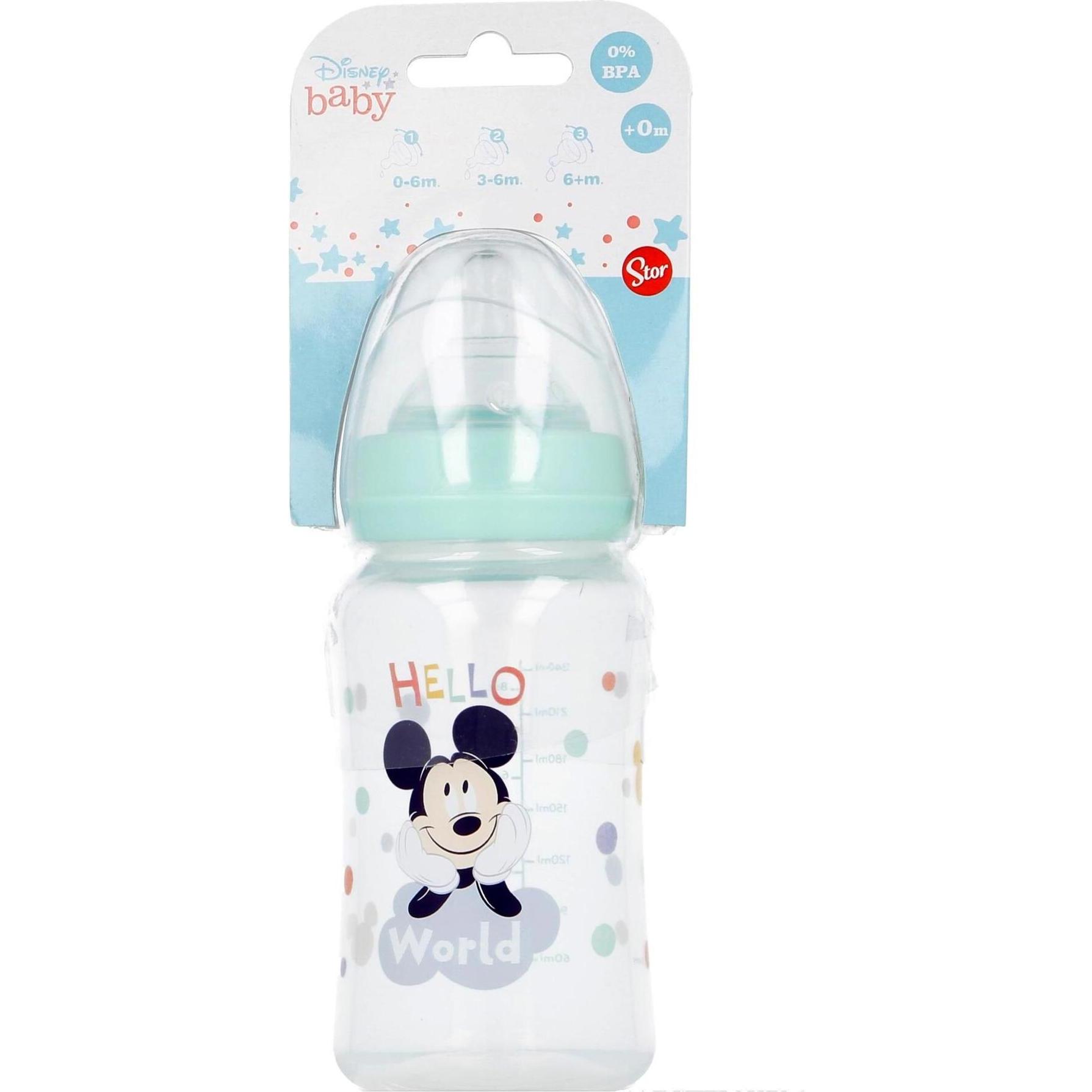 Stor Babyflasche 240 ml - Mickey Mouse (240 ml) (13002)