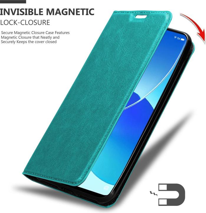 Actual product image Cadorabo Book Invis. Magnet sleeve (Oppo Reno 6 5G)