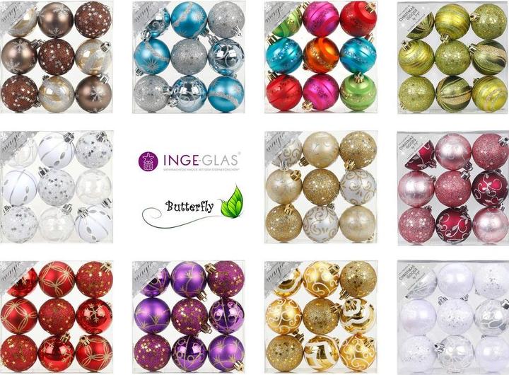 Produktbild Inge’s Glas Christmas Decor Weihnachtskugel (9x)