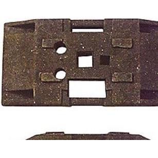 Letbek, Gartenzaun, Fod t/hegn & afspaerringscylind - 22 kg, stabelbar, PE-genbrugsplast