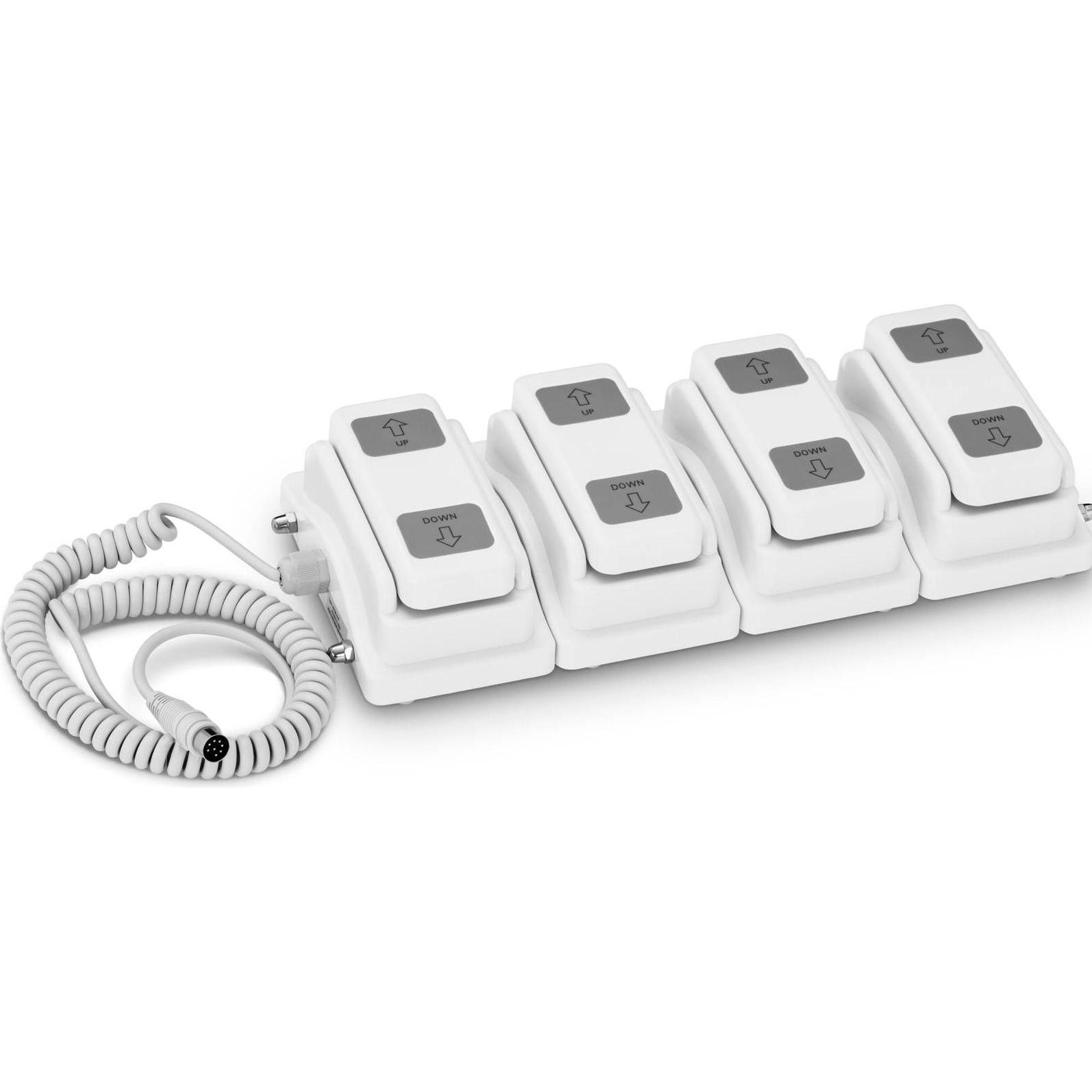 Physa, Massageliege + Massagesessel, Fusspedal Fussschalter Fussanlasser Steuerpedal Massageliege 8 PinStecker 4 Motoren