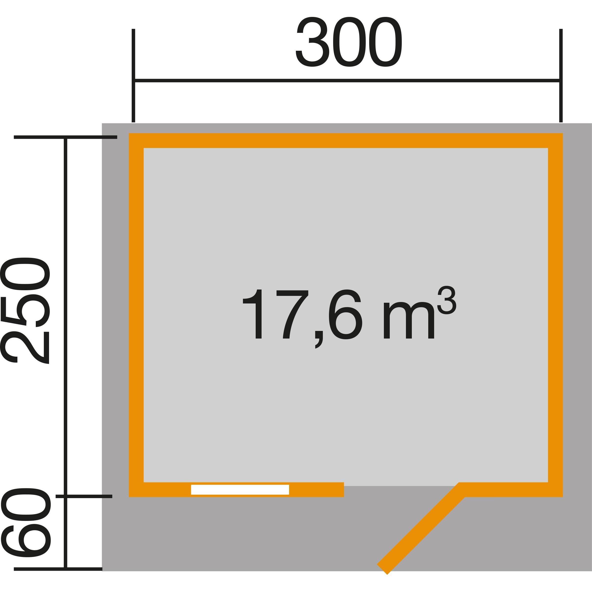 Thumbnail - Weka Holzbau, Gartenhaus + Gartenschrank, Premium28 FT