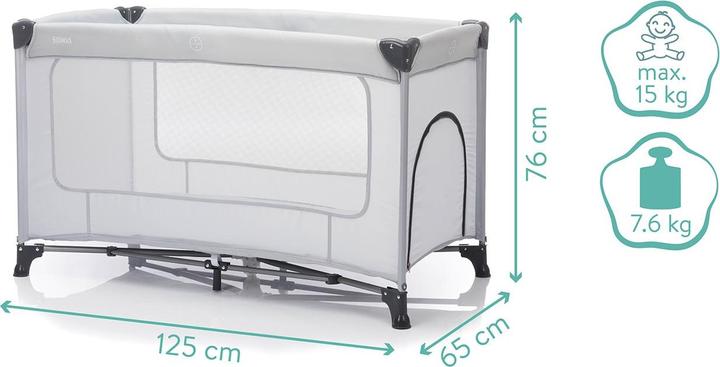 Image du produit Fillikid Lit de voyage Nizza (60 x 120 cm)