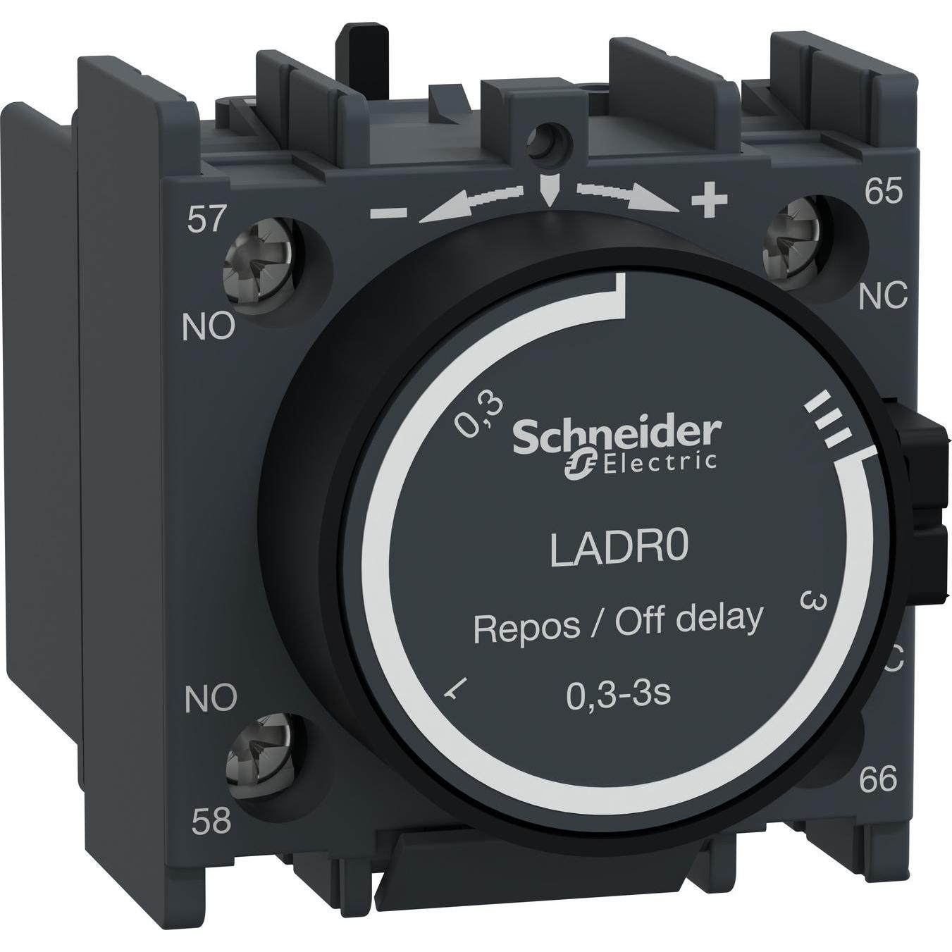 Thumbnail - Schneider Electric Zeitschalter 0,1-3s, Taster + Schalter, Weiss
