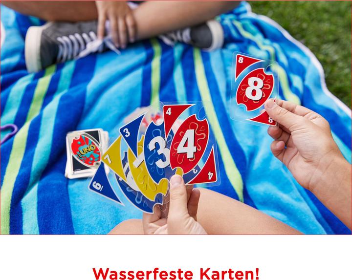 Actual product image Mattel Games Uno H2O To Go Card Game (German, 2 - 10 Players)