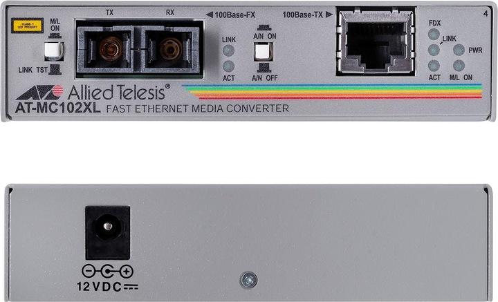 Image du produit Allied Telesis Allied Telesyn AT-MC102XL, 100TX à 100FX (SC) (Convertisseur de médias)