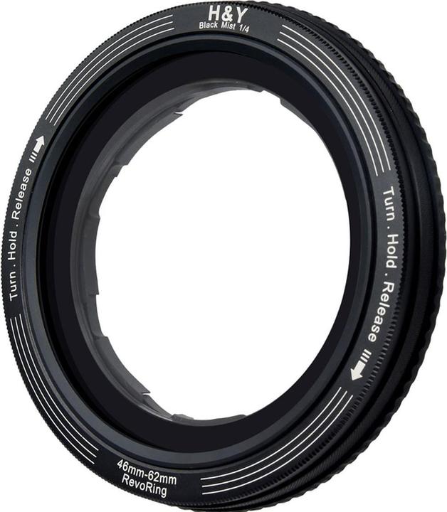 H&Y REVORING Black Promist 1/4 Filter (46-62mm) (62 mm, Black Mist Filter)