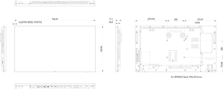 Produktbild Philips 42BDL5057P/00 Public Display (1920 x 1080 Pixel, 42")
