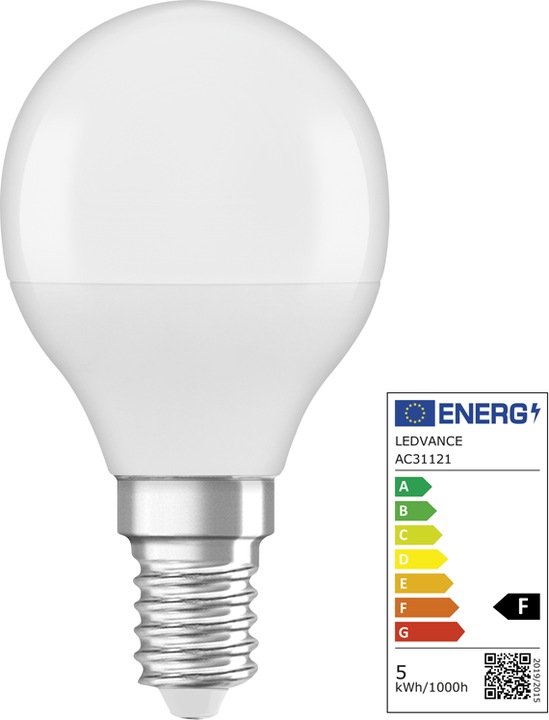 Actual product image Osram Led Retrofit Rgbw Lamps With Remote Control (E14, 40 W, 470 lm, 1 x, F)