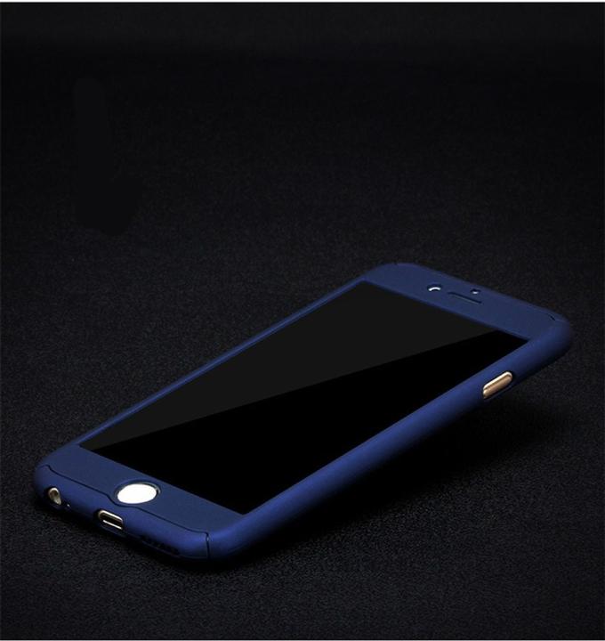 Produktbild König Design Schutz Handy Hülle für Samsung Galaxy S6 Full Case Cover Displayschutz 360 Blau (Samsung Galaxy S6)