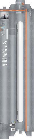 Produktbild Osram 2er-Set Feuchtraumleuchte, 1.2M, 36W, 4000K, weiss (3600 lm)