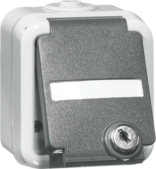 Actual product image Peha socket outlet SCHUKO grey