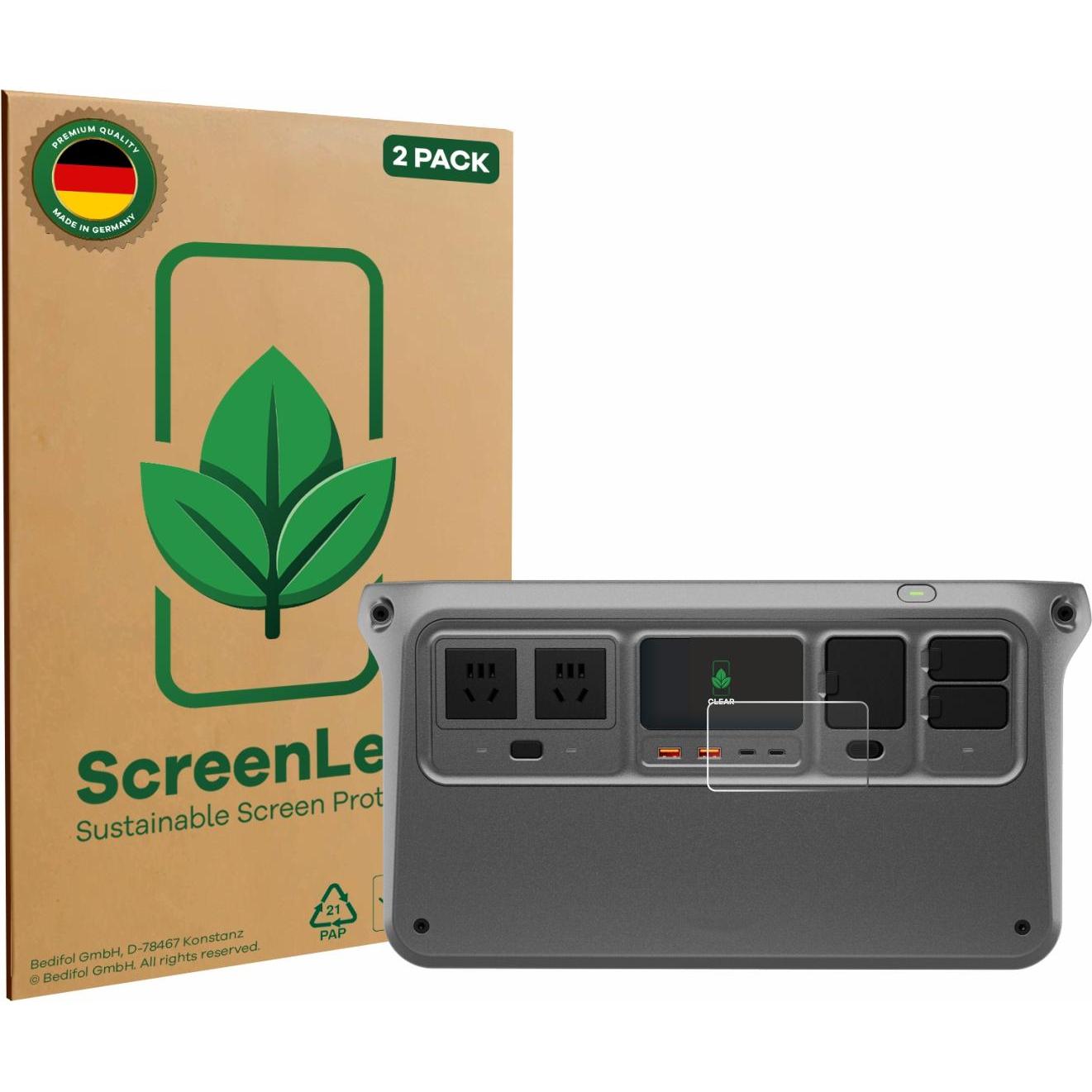 ScreenLeaf Pellicola protettiva, Proteggi Schermo Sostenibili, Clear, Antigraffio, Pellicola protettiva del dispositivo