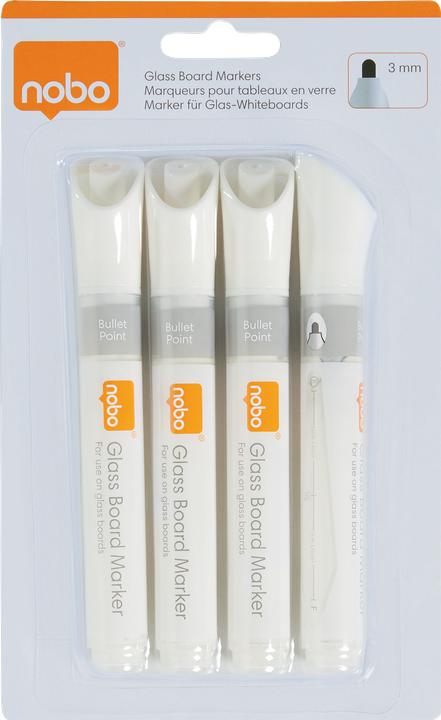 Actual product image Nobo Glass board marker (4 x)