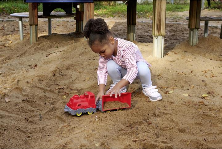 Actual product image BIG Power Worker Mini train with wagon