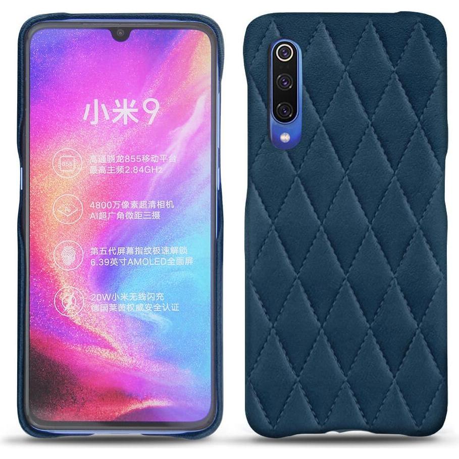 Noreve Lederschutzhülle (Xiaomi Mi 9), Smartphone Hülle, Blau