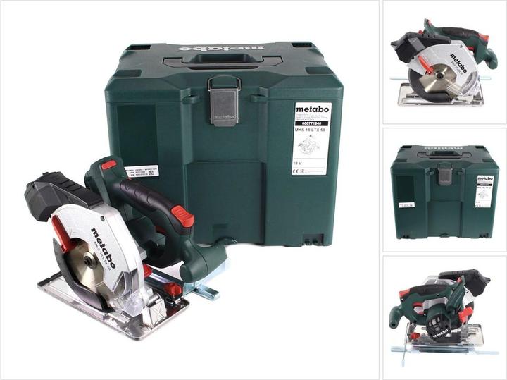 Actual product image Metabo MKS 18 LTX 58 cordless hand-held metal saw