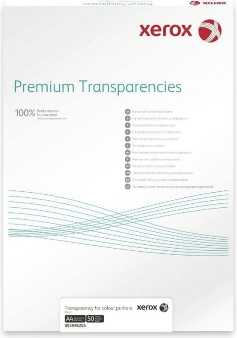 Actual product image Xerox Clear film 003R98220 DIN A4 transparent 50 sheets/pack. (A4)