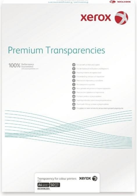 Actual product image Xerox Clear film 003R98220 DIN A4 transparent 50 sheets/pack. (A4)