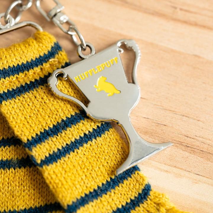 Actual product image Harry Potter Hufflepuff scarf keychain