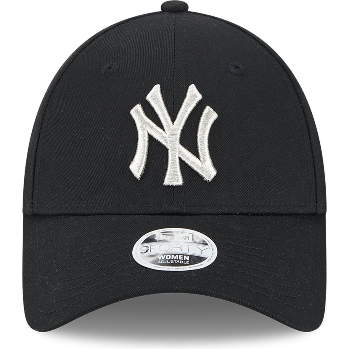 Thumbnail - New Era, Damen, Cap, 9Forty Damen Cap - Metallic New York Yankees Schwarz, Schwarz