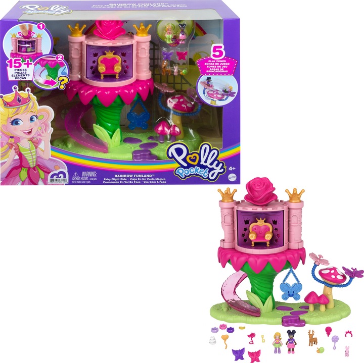 Produktbild Polly Pocket Regenbogen-Einhornspass Feenflug