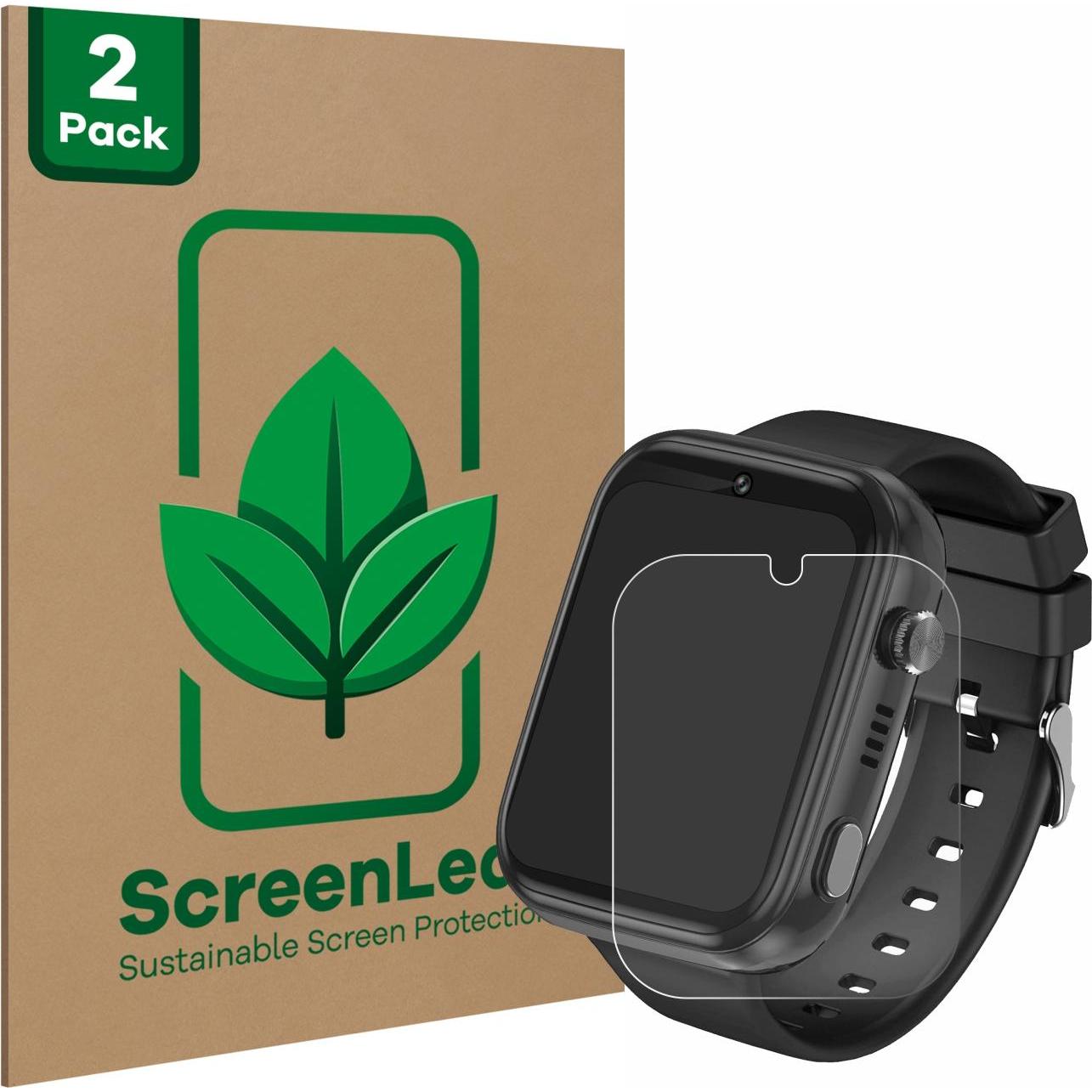 Thumbnail - ScreenLeaf Schutzfolie nachhaltiger Displayschutz Displayschutzfolie Folie Klar Transparent, Smartwatch Schutzfolie, Tra...
