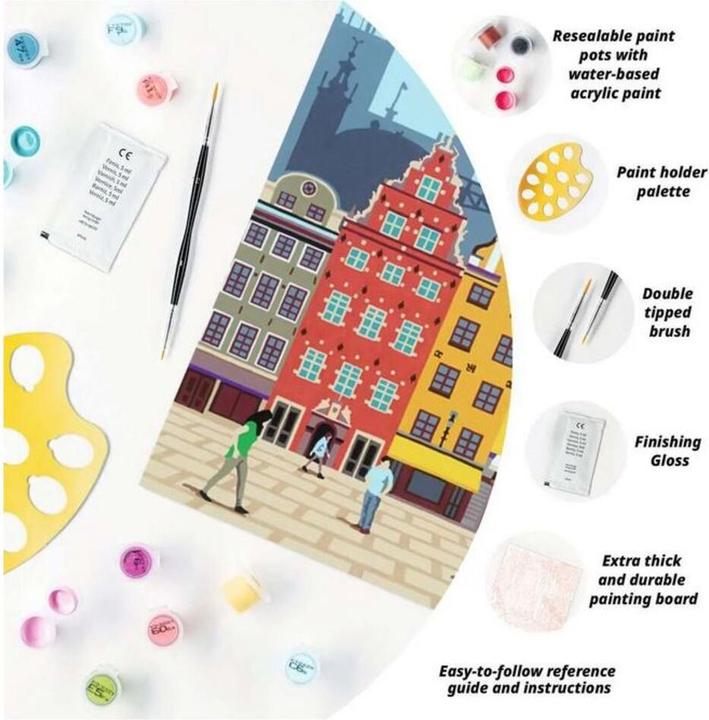 Actual product image Ravensburger CreArt Colourful Stockholm