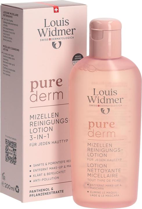Actual product image Widmer Mizellen Reinigungslotion Unparf 200 ml (Micelle water, Cleansing lotion, 200 ml)