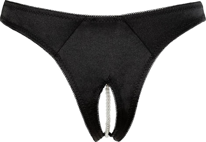 Produktbild Cottelli Collection String ouvert mit Perlen (M)