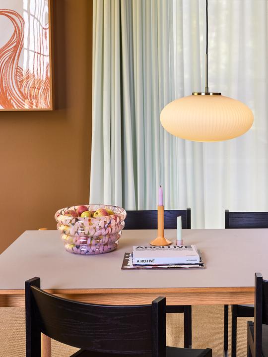 Actual product image Hübsch Oblique Dining Table Rectangular Grey (190 x 107 x 75 cm)