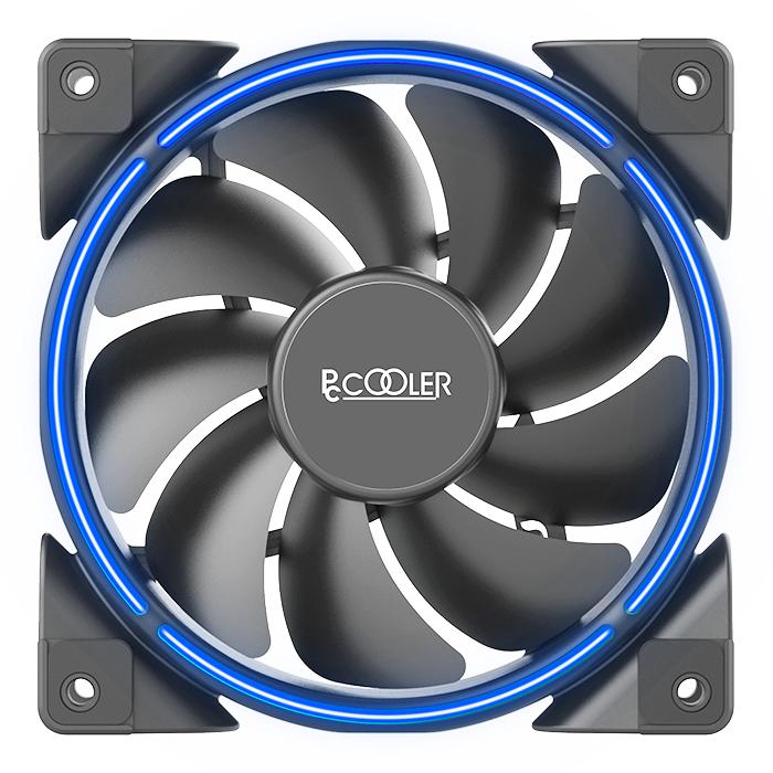 Actual product image Pccooler CORONA with blue illumination (120 mm)