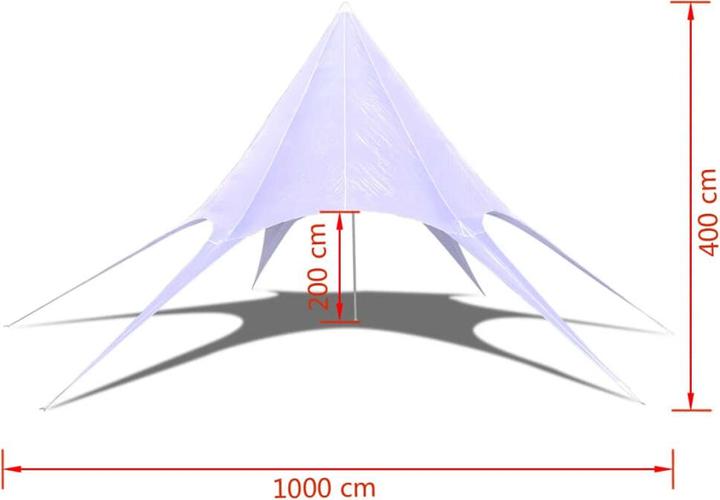 Image du produit vidaXL Sonnendach (1000 cm, 1000 cm)