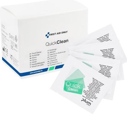 First Aid Only Lingettes nettoyantes pour plaies Quick Clean P-44029 00 blanc 20,0 x 12,5 cm, 1 pc.