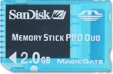 Produktbild Sandisk Gaming Memory Stick PRO Duo 2GB (1 GB, Memory Stick Duo)