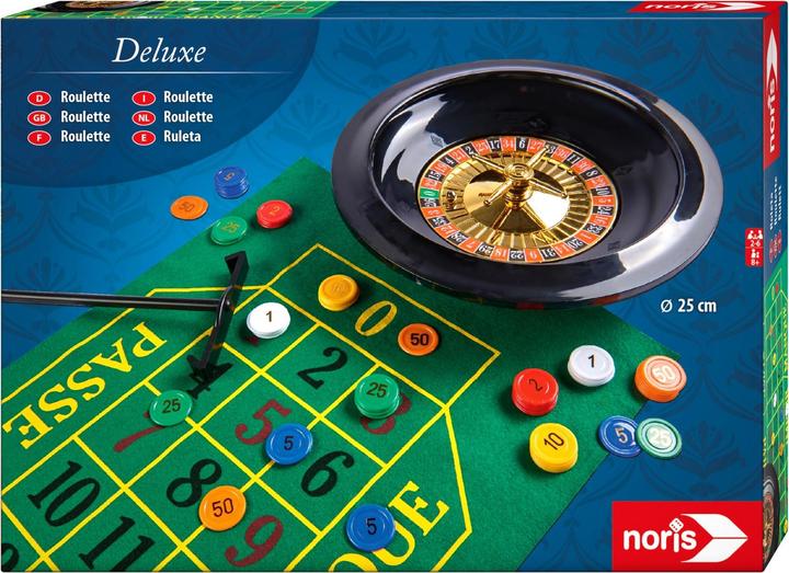 Noris Deluxe Set - Roulette 25cm (German, French, Italian, English)