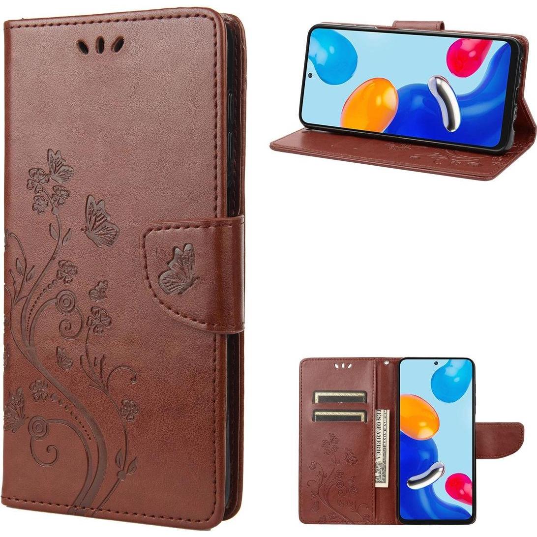 König Design Hülle Handy Schutz für Xiaomi Redmi Note 11 Case Cover Tasche Etui Bumper Wallet (Xiaomi Redmi Note 11, Opp...