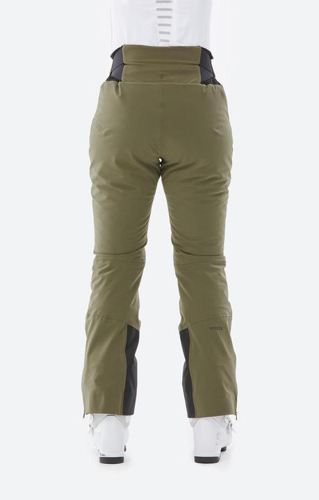 Actual product image Wedze Women's breathable ski trousers with freedom of movement - 980 khaki (42)